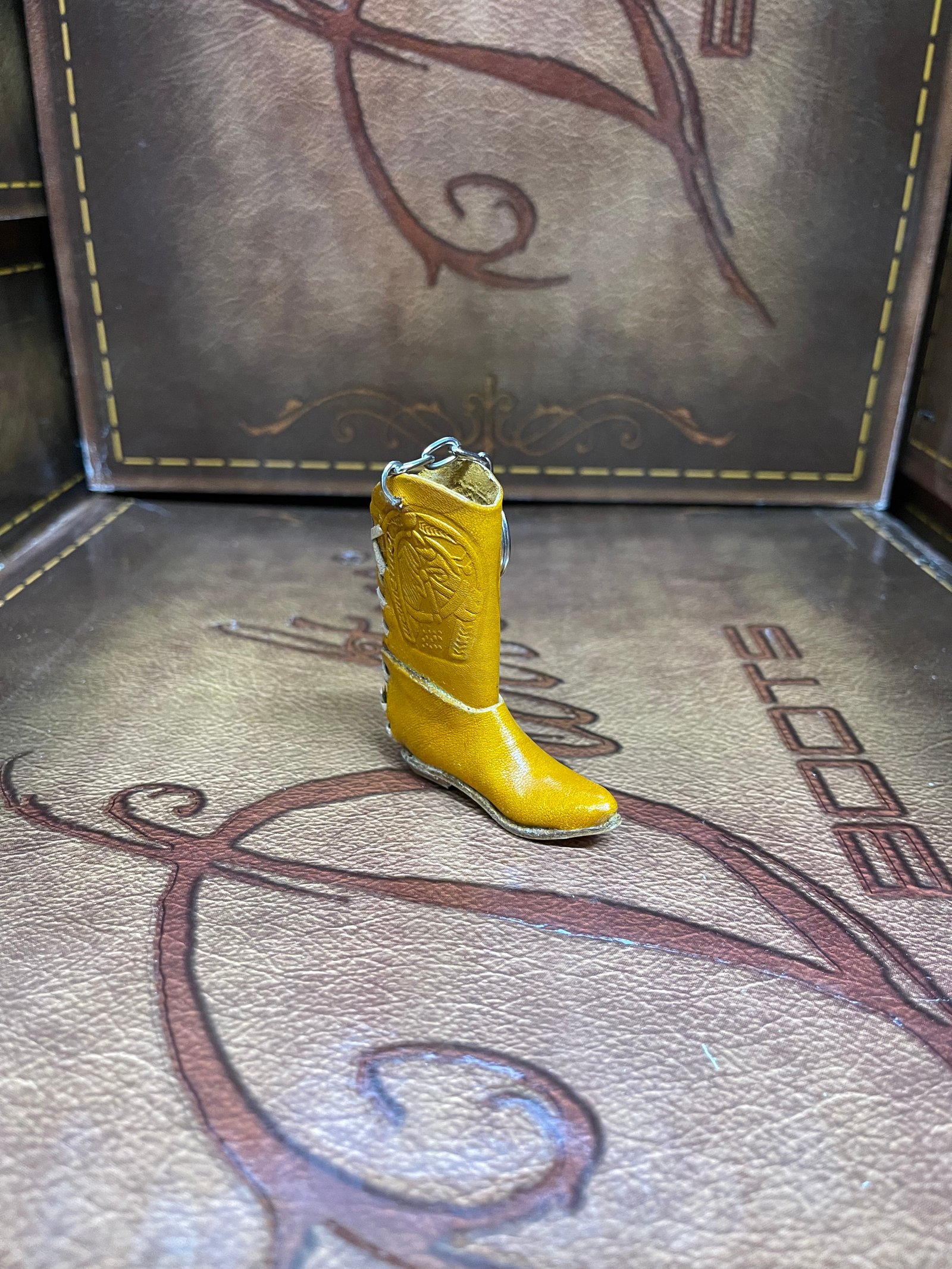 Leather Cowboy Boot Honey